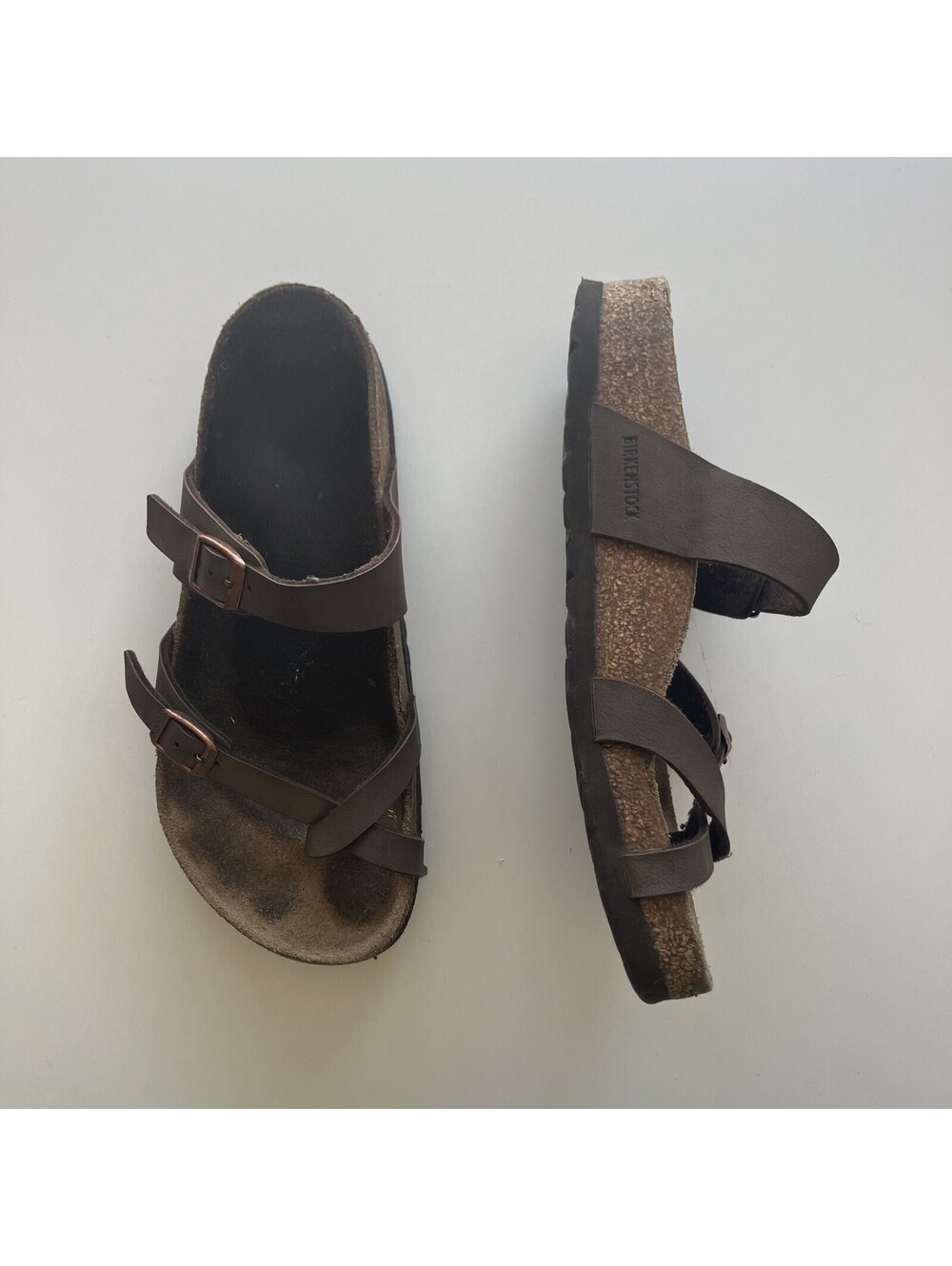 Birkenstock German Mayari Strappy Sz 41 Cork Bed Sandals 10-10 1/2 Womens Boho